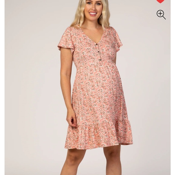 Pinkblush Floral Pink Midi Dress - Picture 2 of 5